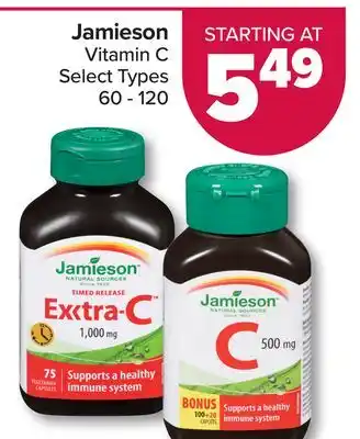 PharmaChoice Jamieson vitamin c offer