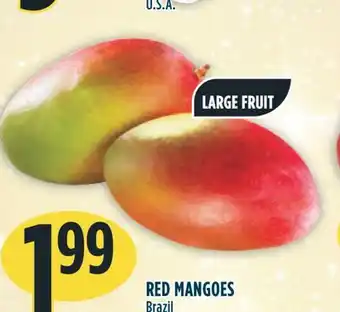 Marché Adonis Red mangoes offer