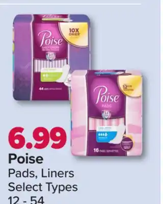 PharmaChoice Poise pads, liners offer