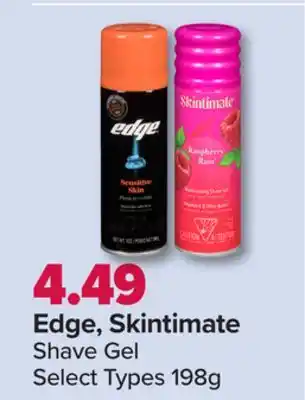 PharmaChoice Edge, skintimate shave gel offer