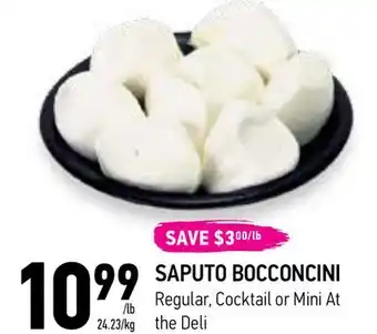 Coppa's Fresh Market Saputo bocconcini offer