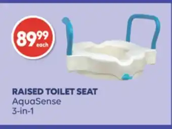 Wellwise by Shoppers Raised toilet seat aquasense 3-in-1 offer