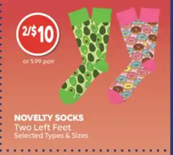 Wellwise by Shoppers Novelty socks two left feet offer