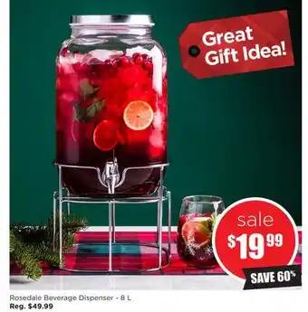 Kitchen Stuff Plus Rosedale beverage dispenser - 8 l offer