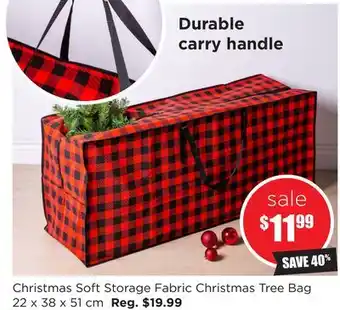 Kitchen Stuff Plus Christmas soft storage fabric christmas tree bag offer