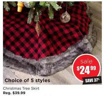 Kitchen Stuff Plus Christmas tree skirt offer