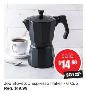 Kitchen Stuff Plus Joe stovetop espresso maker-6 cup offer