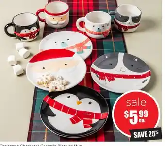 Kitchen Stuff Plus Christmas character ceramic plate or mug offer