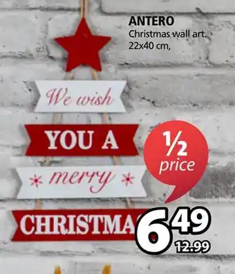 JYSK Antero christmas wall art offer