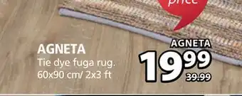 JYSK Agneta tie dye fuga rug offer