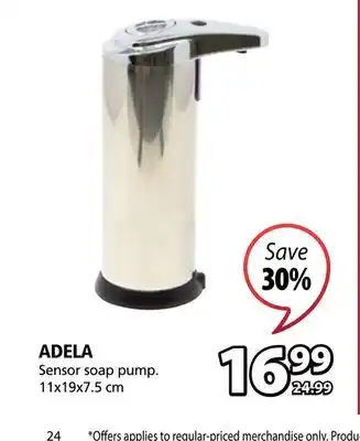 JYSK Adela sensor soap pump offer