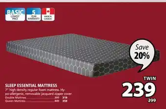 JYSK Sleep essential mattress offer