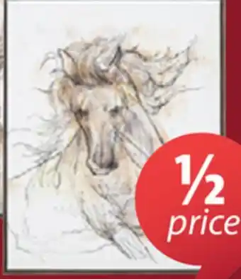 JYSK Horse canvas print with embroidery offer