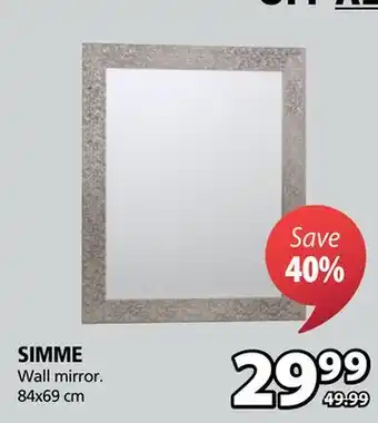 JYSK Simme wall mirror offer