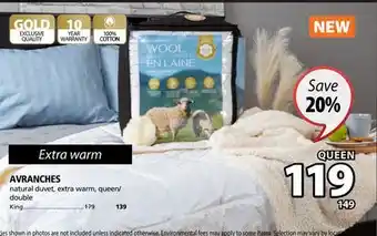 JYSK Avranches natural duvet offer