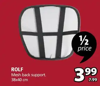 JYSK Rolf mesh back support offer