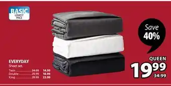 JYSK Everyday sheet set offer