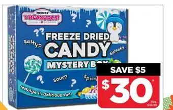 Showcase Trendy treasures freeze-dried candy mystery box offer