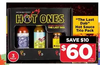 Showcase Hot ones the last dab hot sauce trio pack offer