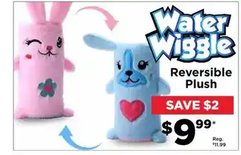 Showcase Water wiggle reversible plush offer
