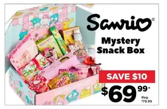 Showcase Sanrio mystery snack box offer