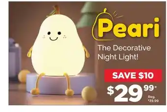 Showcase Peari decorative night light offer