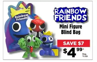 Showcase Rainbow friends mini figure blind bag offer