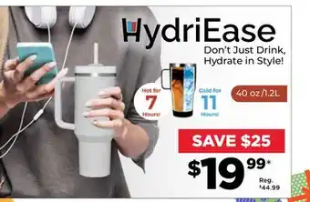 Showcase Hydriease insulated cup with handle offer