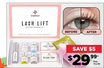 Showcase Iconsign lash lift deluxe eyelash perming kit offer