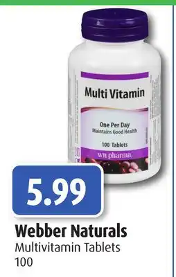 RxHealthMed Webber naturals multivitamin tablets offer