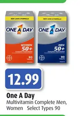 RxHealthMed One a day multivitamin complete men, women offer