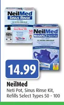 RxHealthMed Neilmed neti pot, sinus rinse kit, refills offer