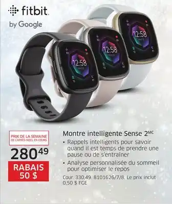 The Source Montre intelligente sense 2 fitbit offer