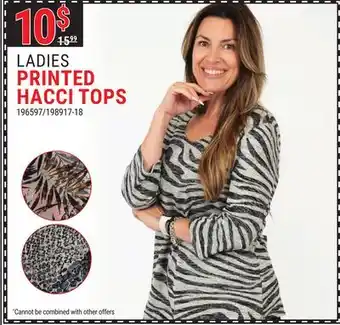 Rossy Ladies printed hacci tops offer