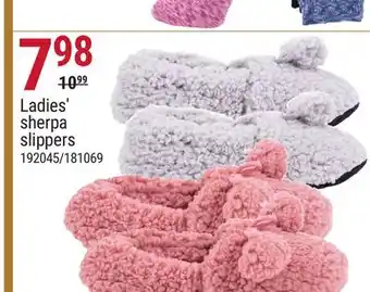 Rossy Ladies' sherpa slippers offer