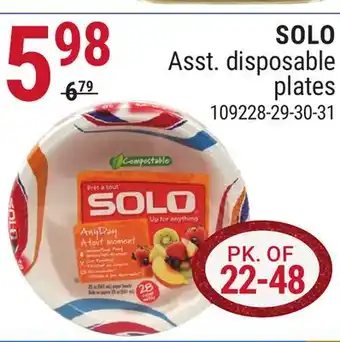 Rossy Solo asst. disposable plates offer