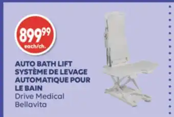 Wellwise by Shoppers Système de levage automatique pour le bain drive medical bellavita offer