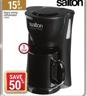 Rossy Salton space saving coffeemaker offer