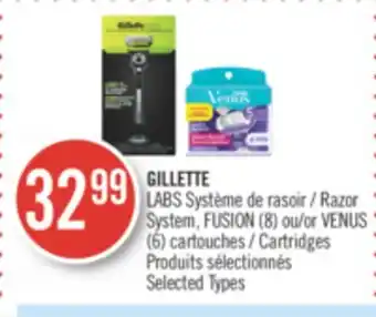 Pharmaprix Gillette razor system, fusion (8) or venus (6) cartridges offer