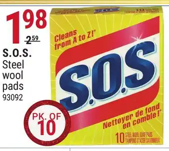 Rossy S.o.s. steel wool pads offer