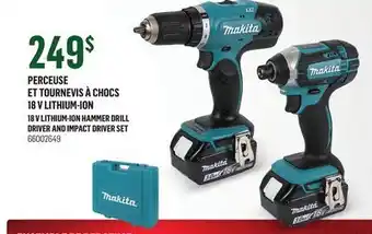 Canac Perceuse et tournevis à chocs 18 v lithium-ion offer