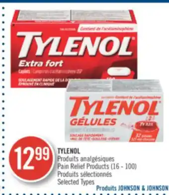 Pharmaprix Tylenol pain relief products offer