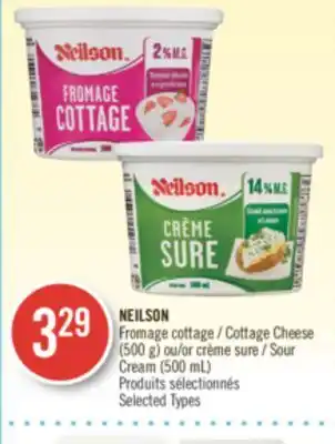 Pharmaprix Neilson cottage cheese (500 g) or sour cream (500 ml) offer
