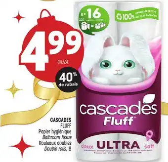 Uniprix Cascades fluff papier hygiénique/bathroom tissue offer