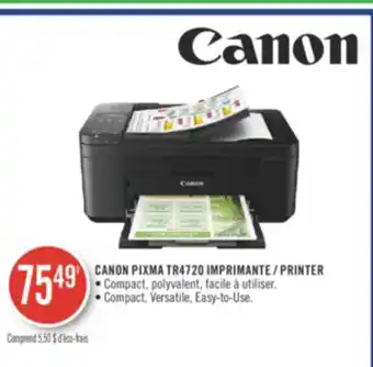 Pharmaprix Canon pixma tr4720 imprimante / printer offer