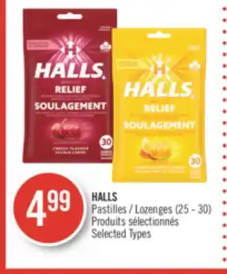 Pharmaprix Halls pastilles offer