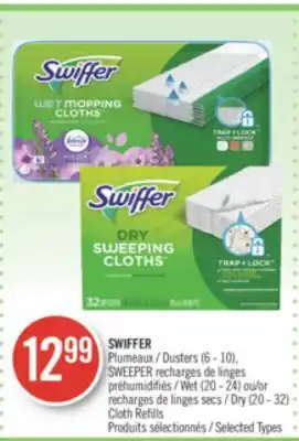 Pharmaprix Swiffer dusters (6 - 10), wet (20 - 24) or dry (20 - 32) cloth refills offer