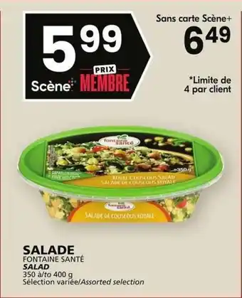 Rachelle-Bery Grocery FONTAINE SANTÉ SALAD 350-400g offer
