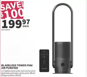 Co-op BLADELESS TOWER FAN/ AIR PURIFIER offer