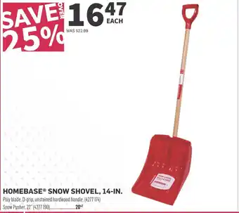 Co-op HOMEBASE SNOW SHOVEL, 14-IN offer